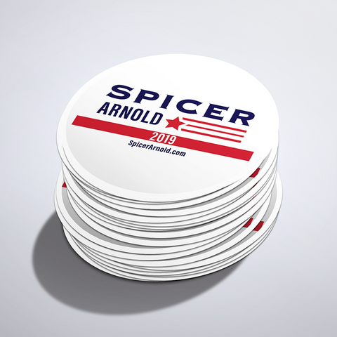 Spicer Arnold 2019 Lapel Stickers (Set of 9)